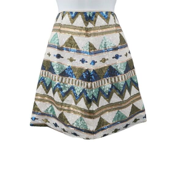 Altar'd State Geometric Sequin Skirt | Small | - Picture 1 of 3